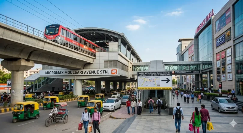 Nearest Metro To Ambience Mall